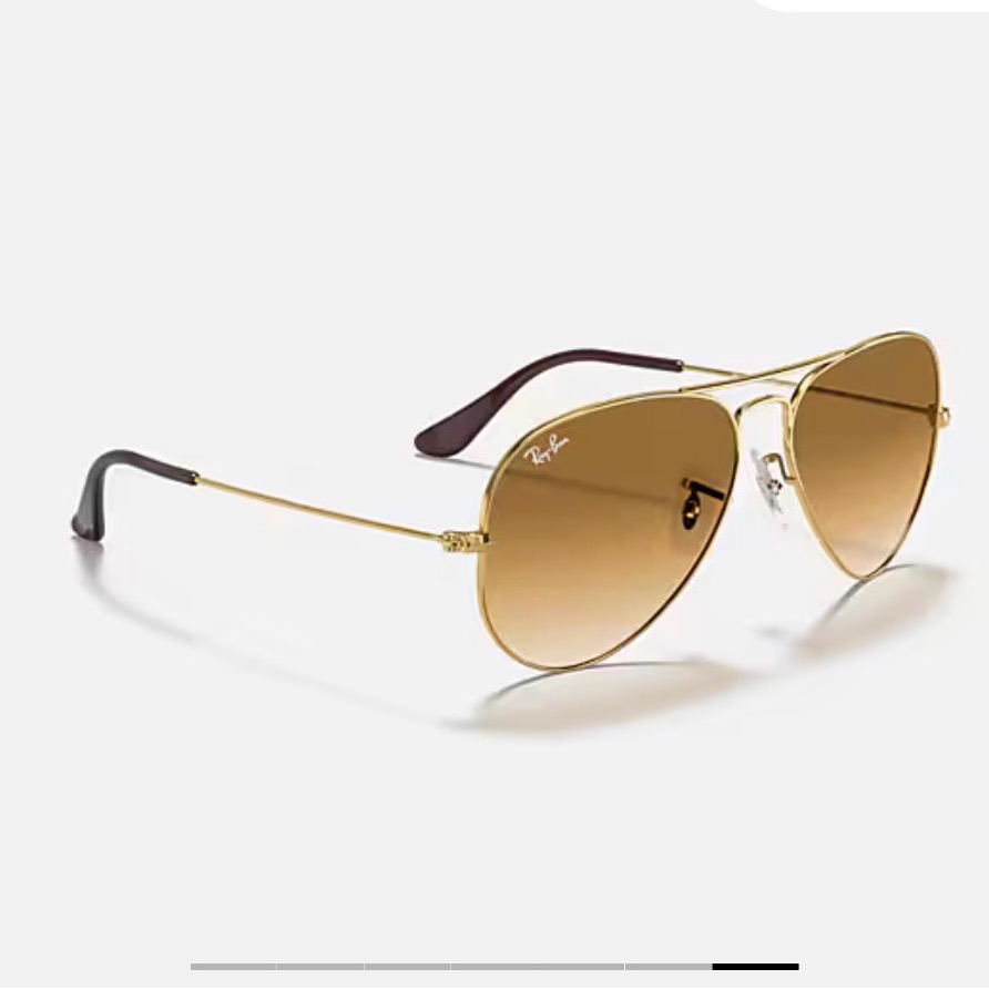 Ray-Ban Gold Large Aviator Sunglasses